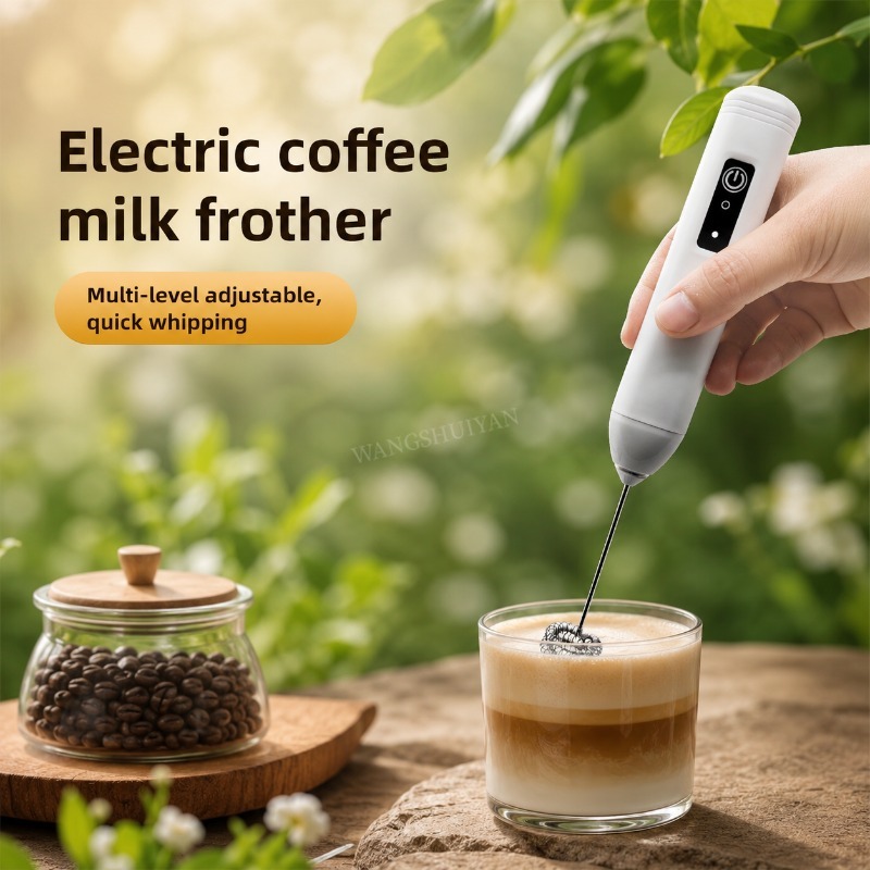 携帯式電動ミルクフォーマー、ハンドブレンダー、USBミニコー - Electric Milk Frother Handheld のレビューと価格
