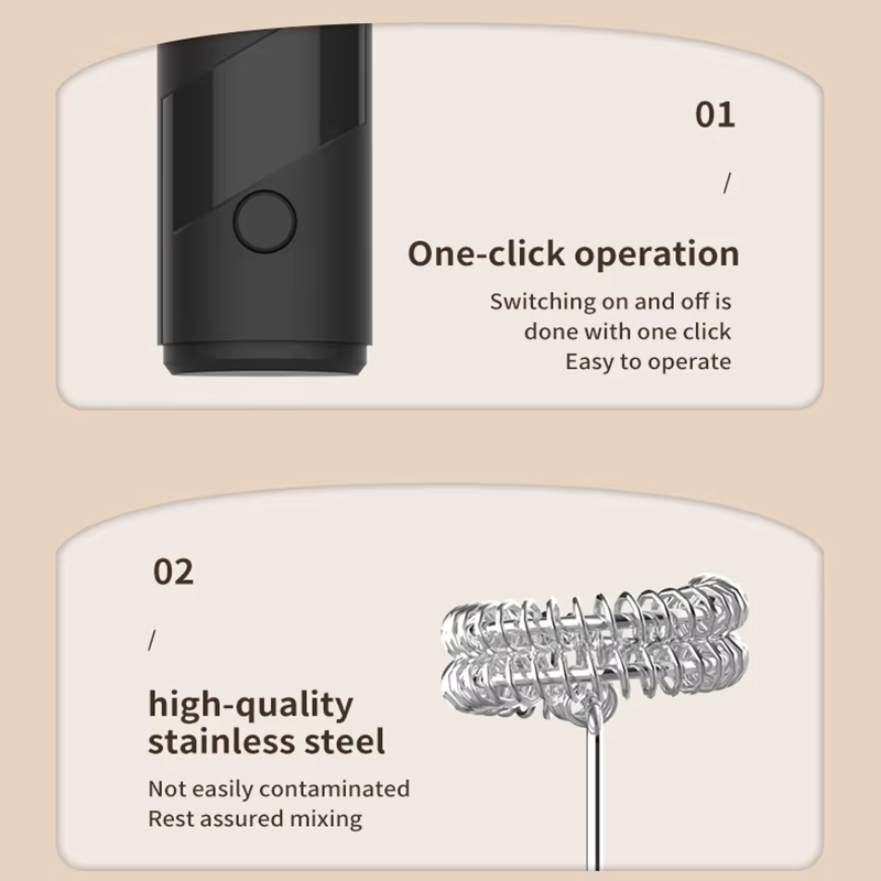 ハンディミルクフォーマー、電池式、電動ミルク＆コーヒーミキサ - Electric Milk Frother Handheld のレビューと価格