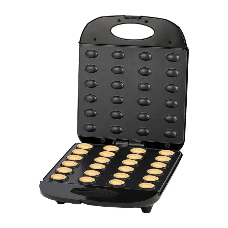 クルミ風味のクッキー製造機、電動式、24穴ケーキ型、ミニナッ - Mini Waffle Maker Machine のレビューと価格