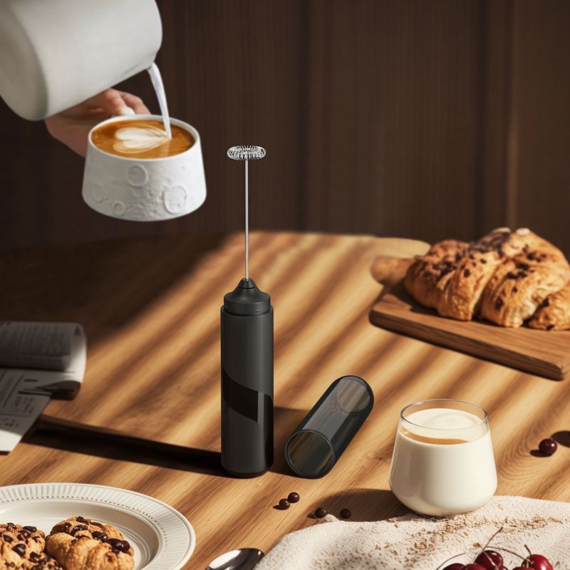 ポータブルAA電池式電動ミルクフォーマー、コーヒークリームミ - Electric Milk Frother Handheld のレビューと価格
