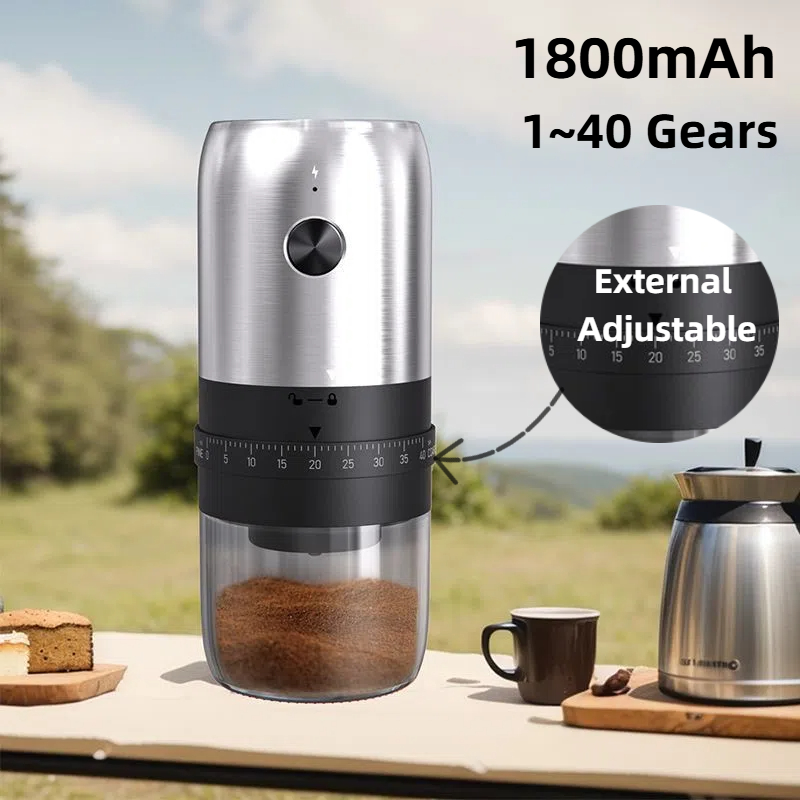ポータブル電気コーヒーグラインダー,USB充電式,家庭用屋外 - Portable Blender Usb Rechargeable のレビューと価格
