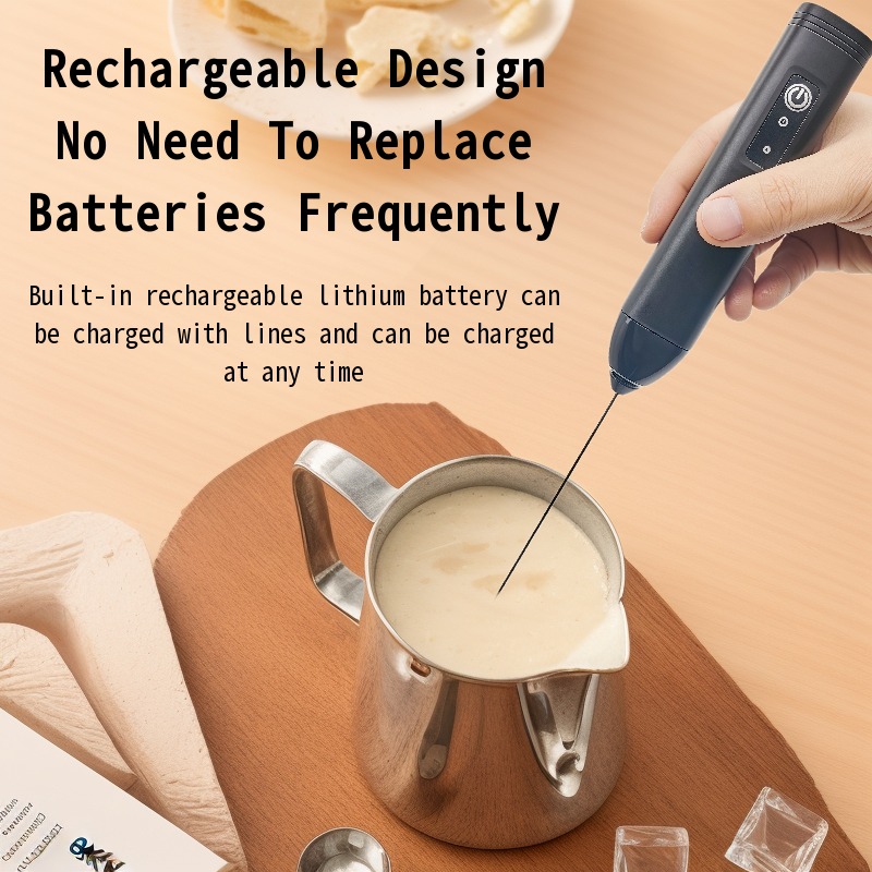 電動ミルク泡立て器 + エッグビーター ワイヤレス Type - Electric Milk Frother Handheld のレビューと価格